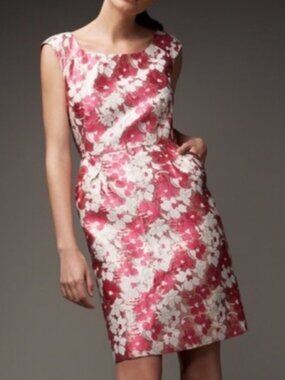 Kate Spade Metallic Floral Jacquard Dress size 12